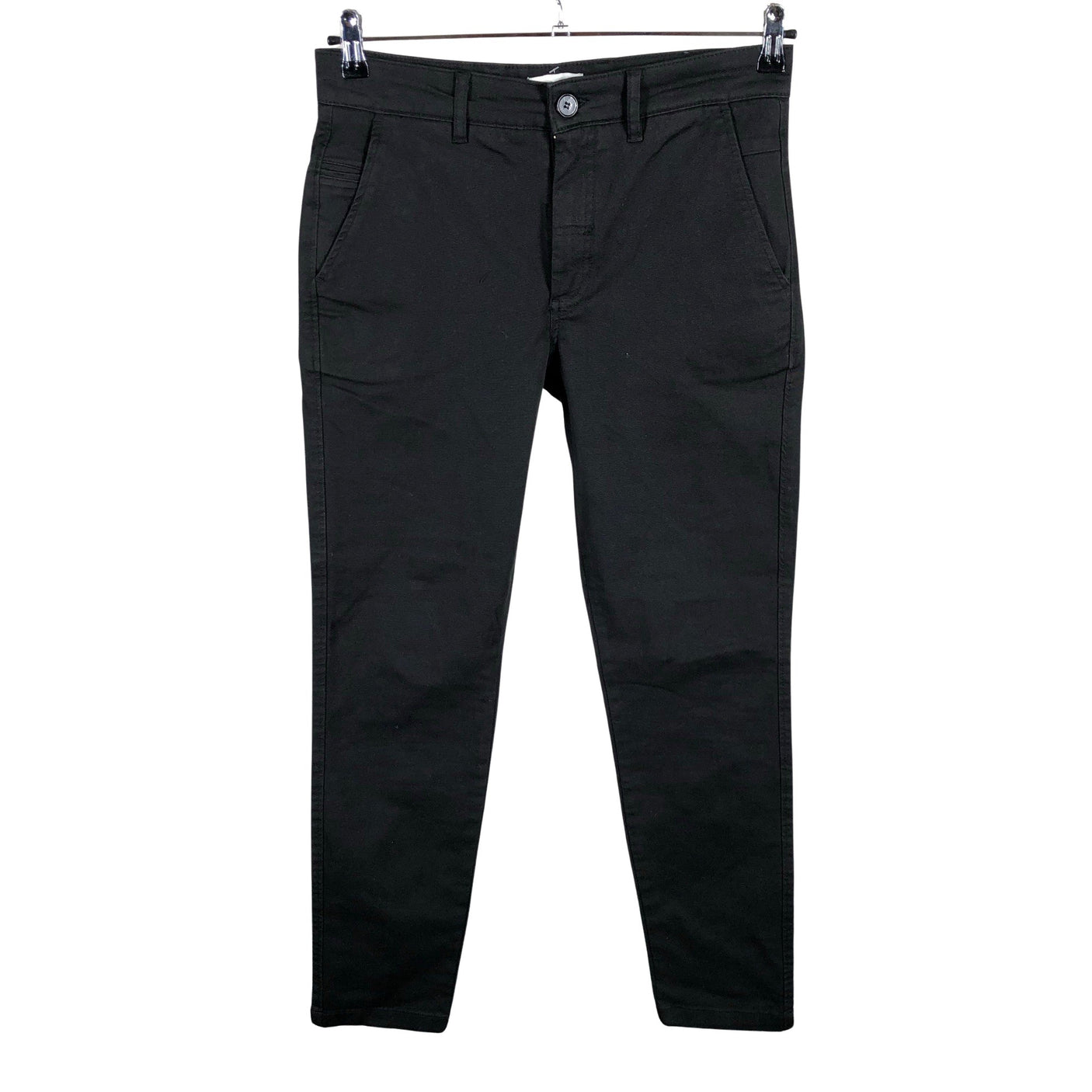 Unisex Solid - Chino-püksid, suurus W30 - Must (1)