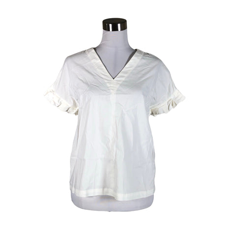 Unisex Voglia - Lühikeste käistega pluus, suurus 38 - Looduslik valge ()
