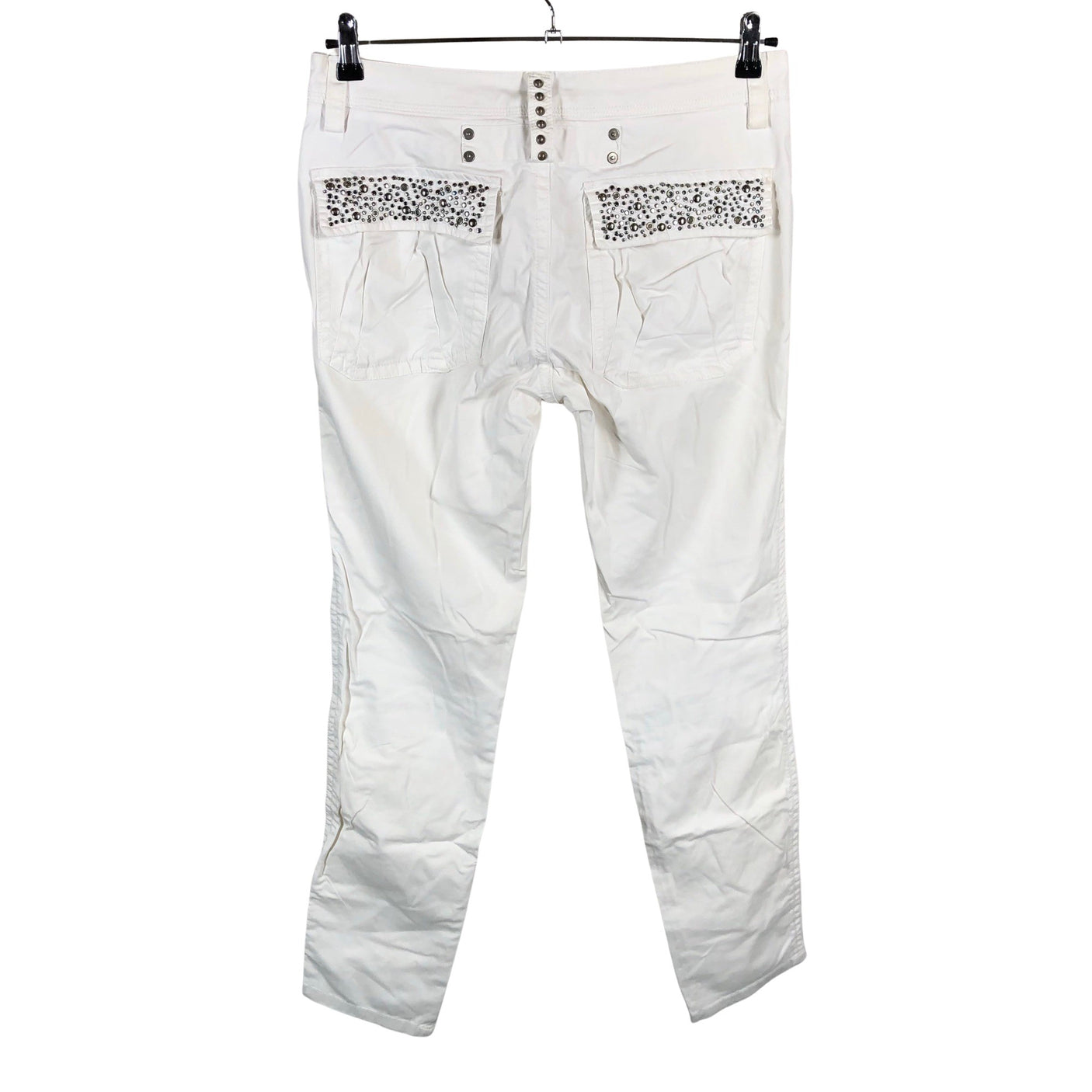 Unisex Mos Mosh - Mittevenivad püksid, suurus W30 - Valge (2)