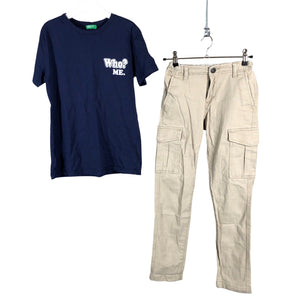Unisex Jack & Jones - Mittevenivad püksid, suurus 140 - 146 - Beige (1)
