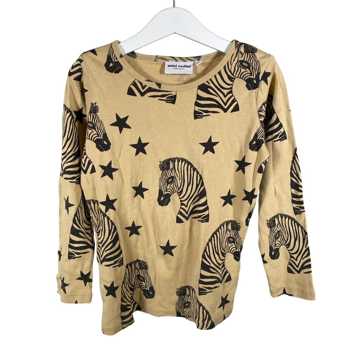 Unisex Mini Rodini - Trikotaažist pluus, suurus 116 - 122 - Beige (1)