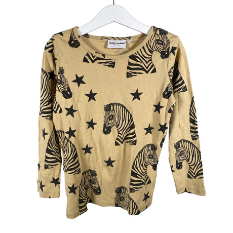 Unisex Mini Rodini - Trikotaažist pluus, suurus 116 - 122 - Beige ()
