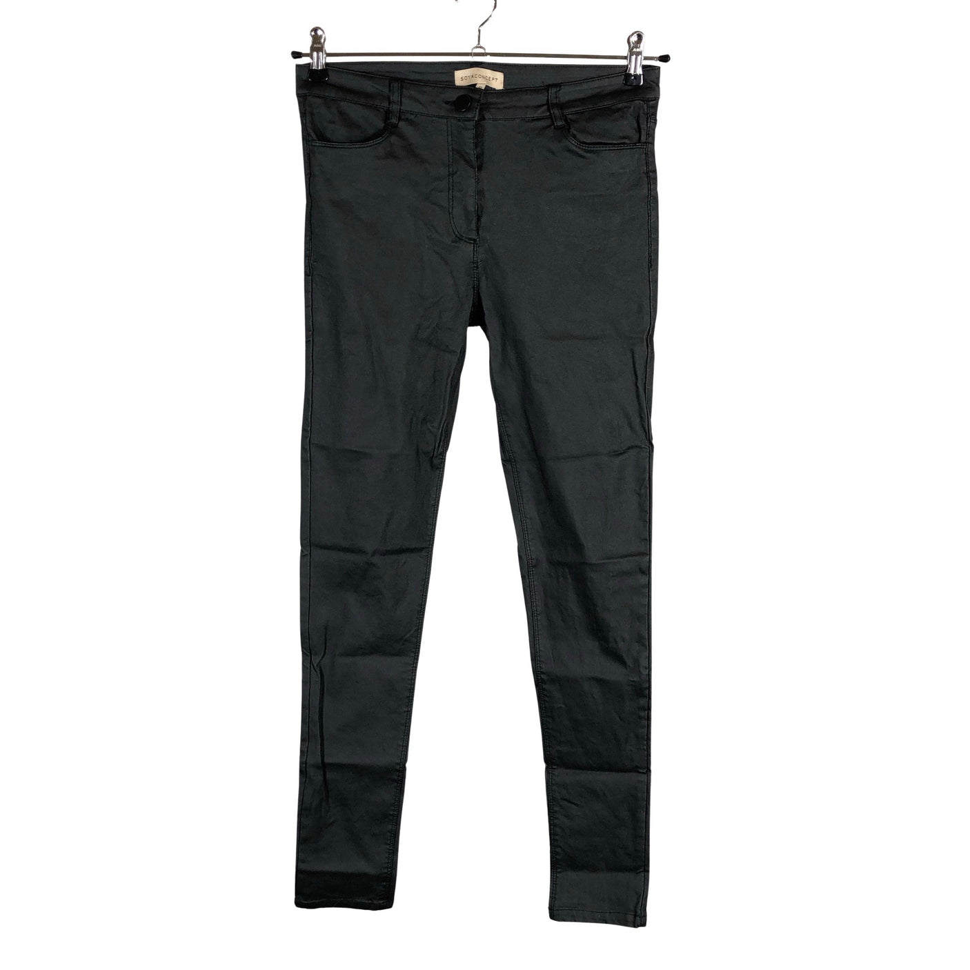 Unisex Soyaconcept - Nahkpüksid, suurus 40 - Must (1)