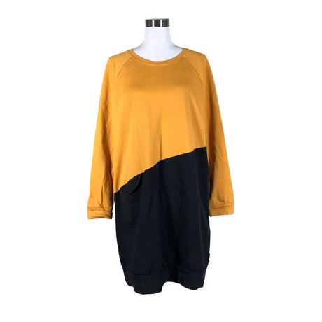 Unisex Versonpuoti - Trikotaažist kleit, suurus 40 - Kollane ()
