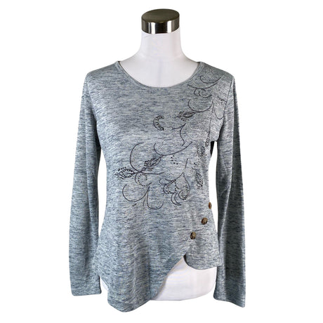 Unisex Koroshi - Trikotaažist pluus, suurus 38 - Hall ()