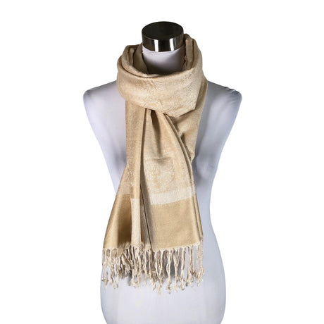 Unisex Pashmina - Sall, suurus Maxi - Beige ()