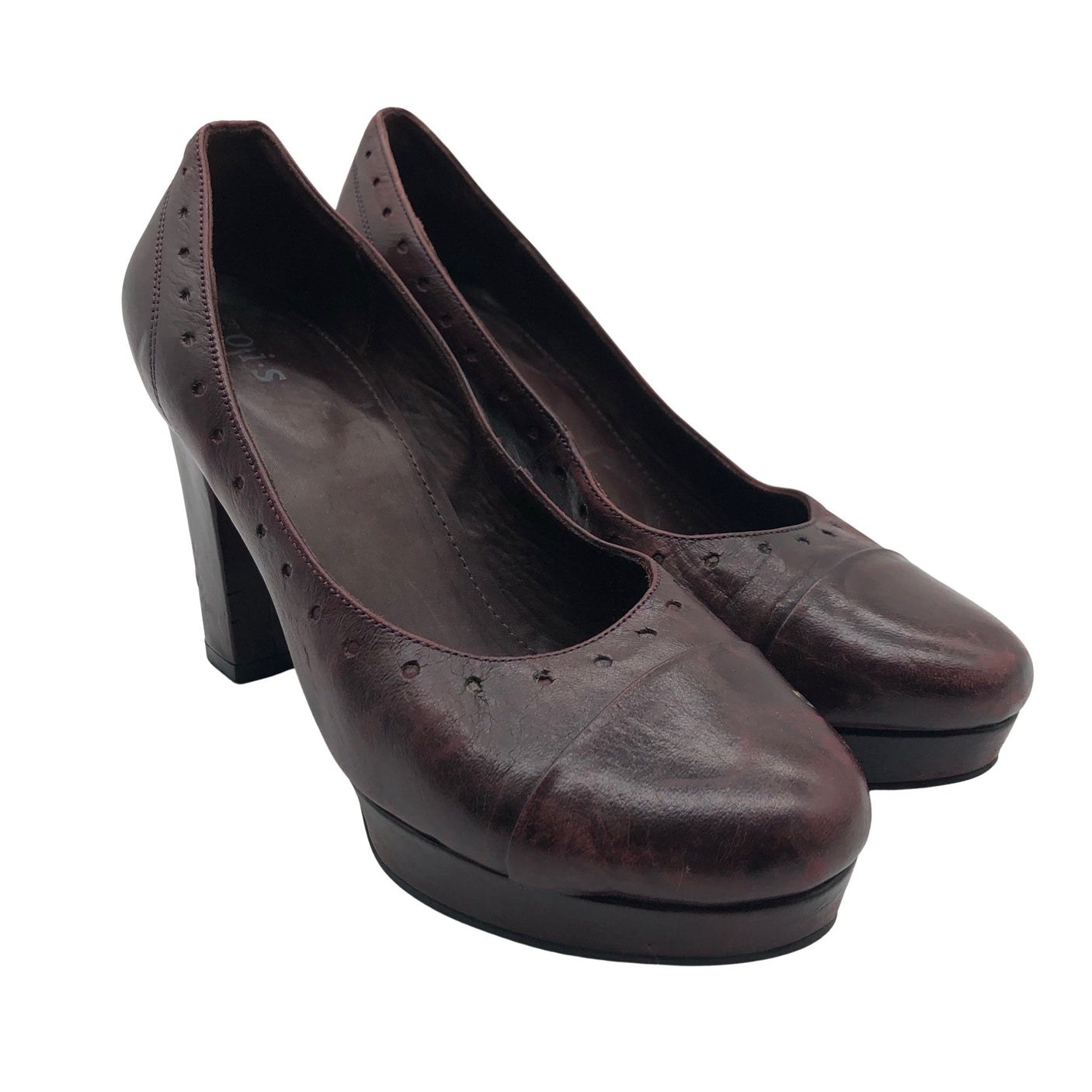 Unisex O.I.S - Kontsakingad, suurus 38 - Veinipunane (2)