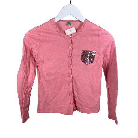 Unisex Benetton - Kardigan, suurus 146 - 152 - Heleroosa ()