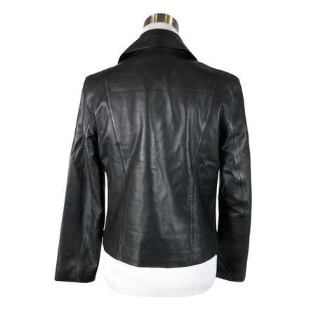 Unisex Massimo Dutti - Nahktagi, suurus 38 - Must (2)
