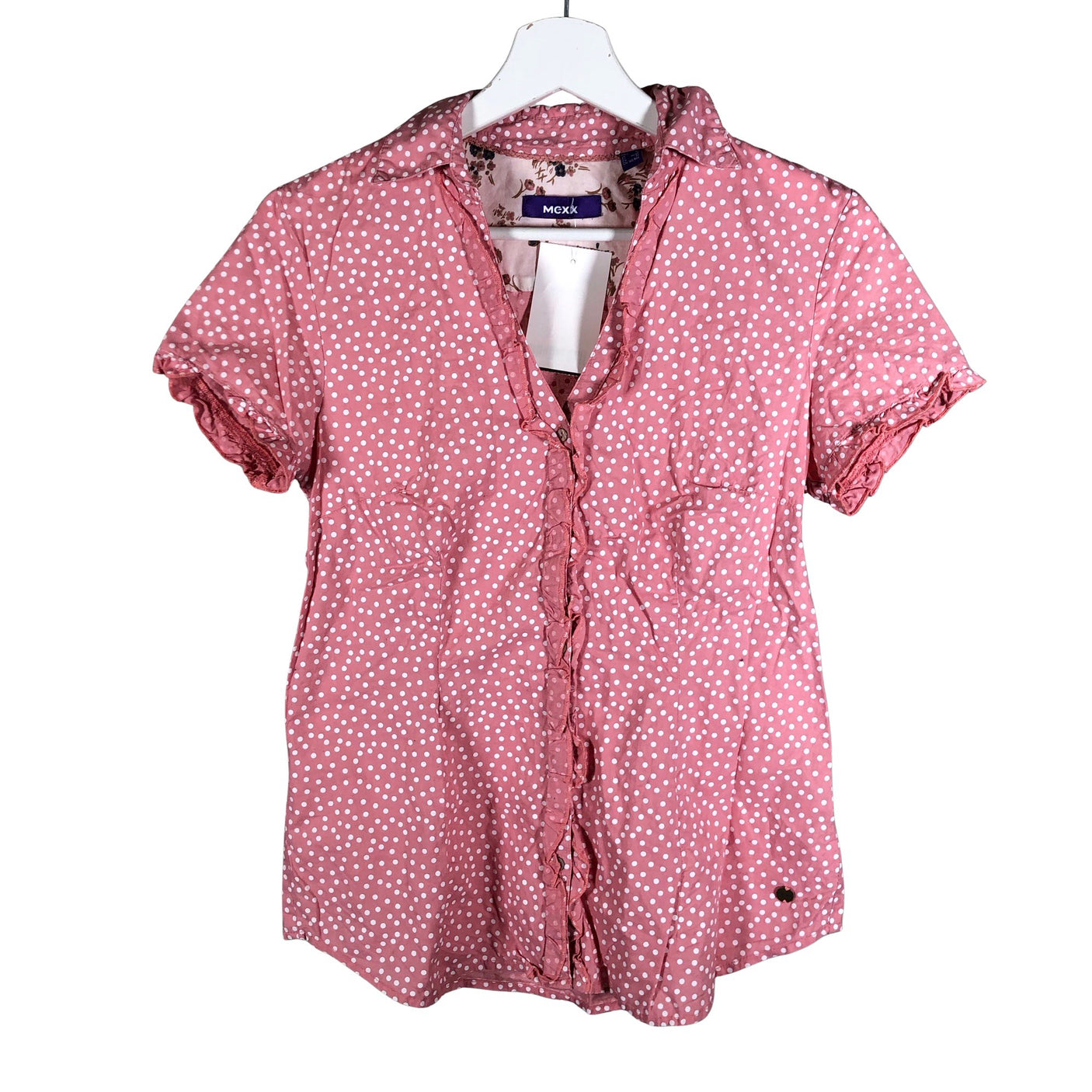 Unisex Mexx - Lühikeste käistega pluus, suurus 34 - Heleroosa (1)