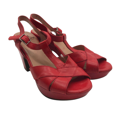 Unisex Wonders - Kontsaga rihmikud, suurus 38 - Punane (2)