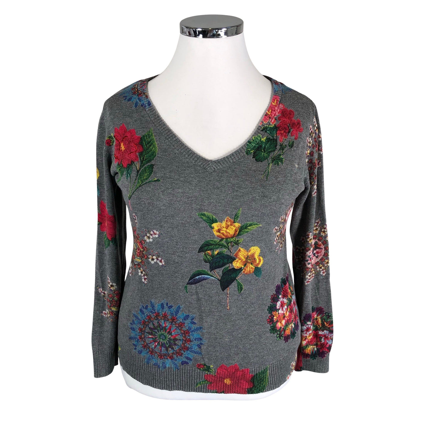 Unisex Desigual - Kampsun, suurus 42 - Hall (1)