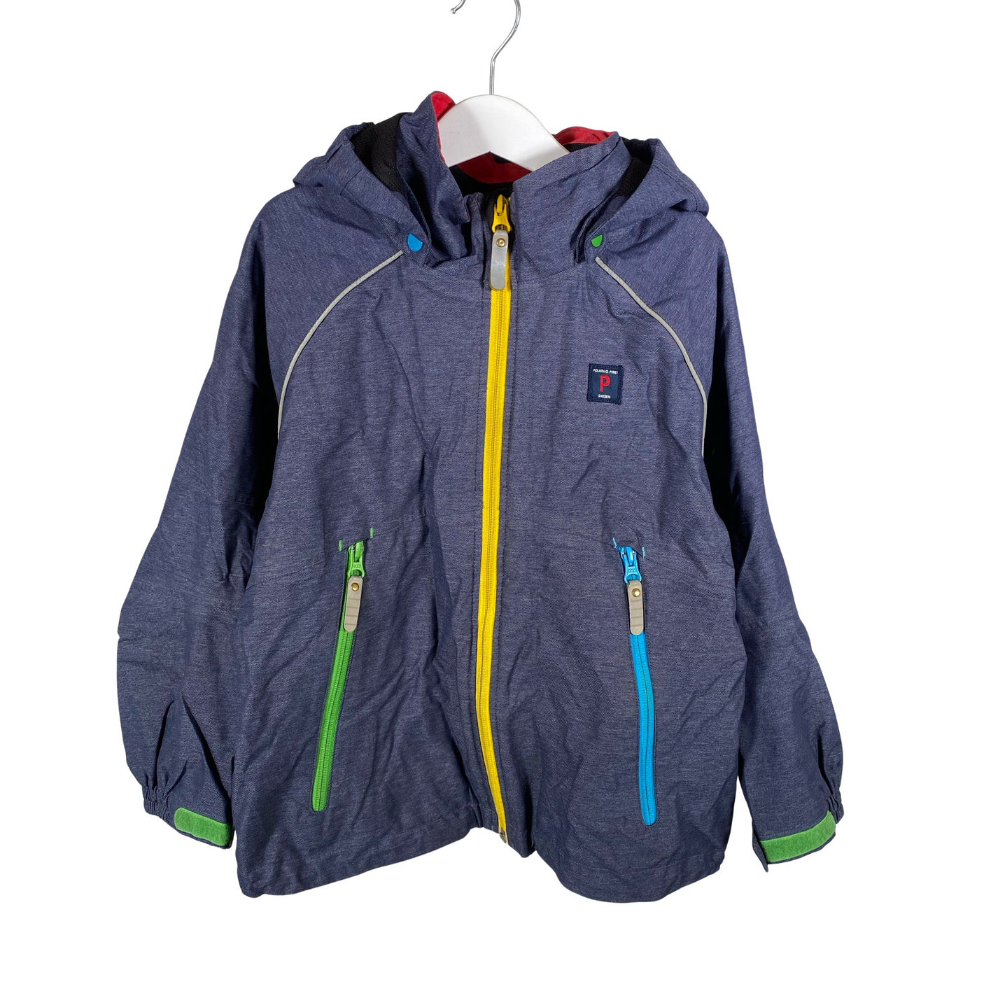 Unisex Polarn O. Pyret - Kevad-/sügisjope, suurus 122 - 128 - Sinine (1)