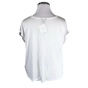 Unisex Lindex - Lühikeste käistega pluus, suurus 44 - Valge (2)