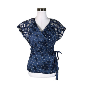 Unisex Gap - Lühikeste käistega pluus, suurus 38 - Sinine (1)