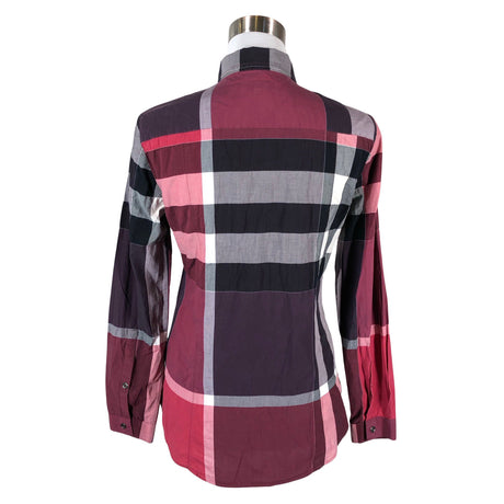 Unisex Burberry Brit - Triiksärk, suurus 36 - Veinipunane (2)