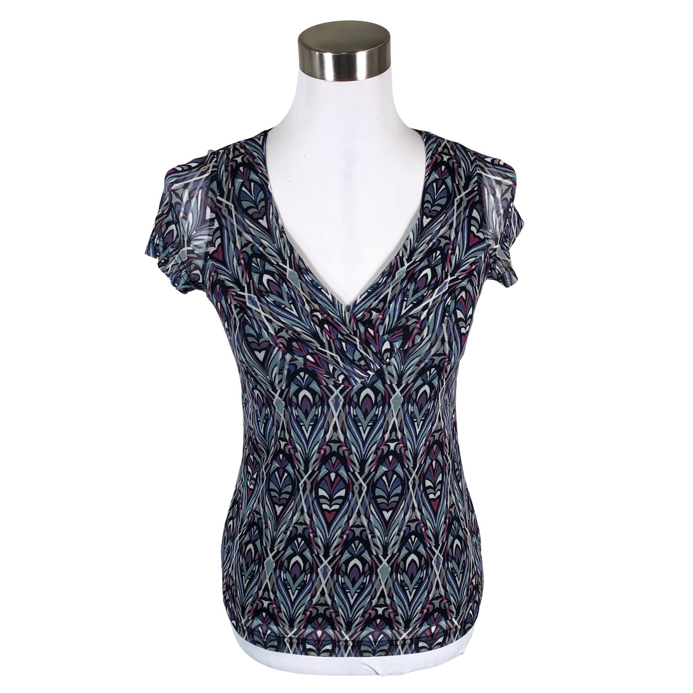 Unisex Esprit - Lühikeste käistega pluus, suurus 34 - Sinine (1)