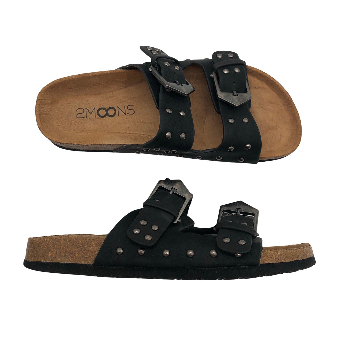 Unisex 2Moons - Plätud, suurus 37 - Must (1)