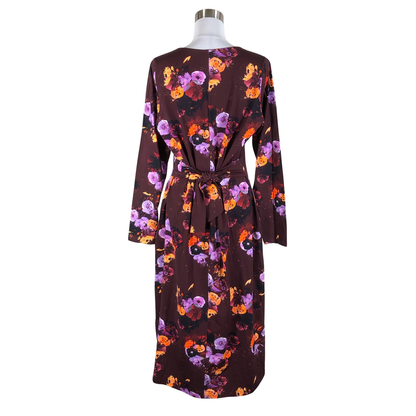 Unisex Kaiko - Trikotaažist kleit, suurus 40 - Veinipunane (2)