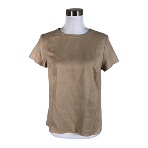 Unisex Mosaic - Lühikeste käistega pluus, suurus 38 - Beige (1)