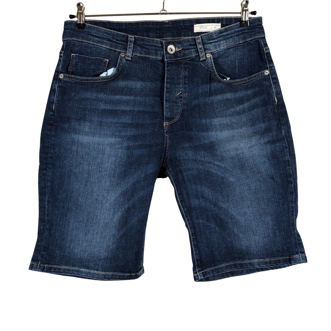 Unisex Selected - Teksast lühikesed püksid, suurus M - Sinine (1)