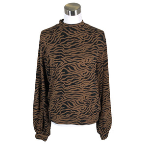 Unisex Modström - Trikotaažist pluus, suurus 36 - Pruun (1)
