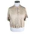 Unisex Filippa K. - Lühikeste käistega pluus, suurus 42 - Beige ()