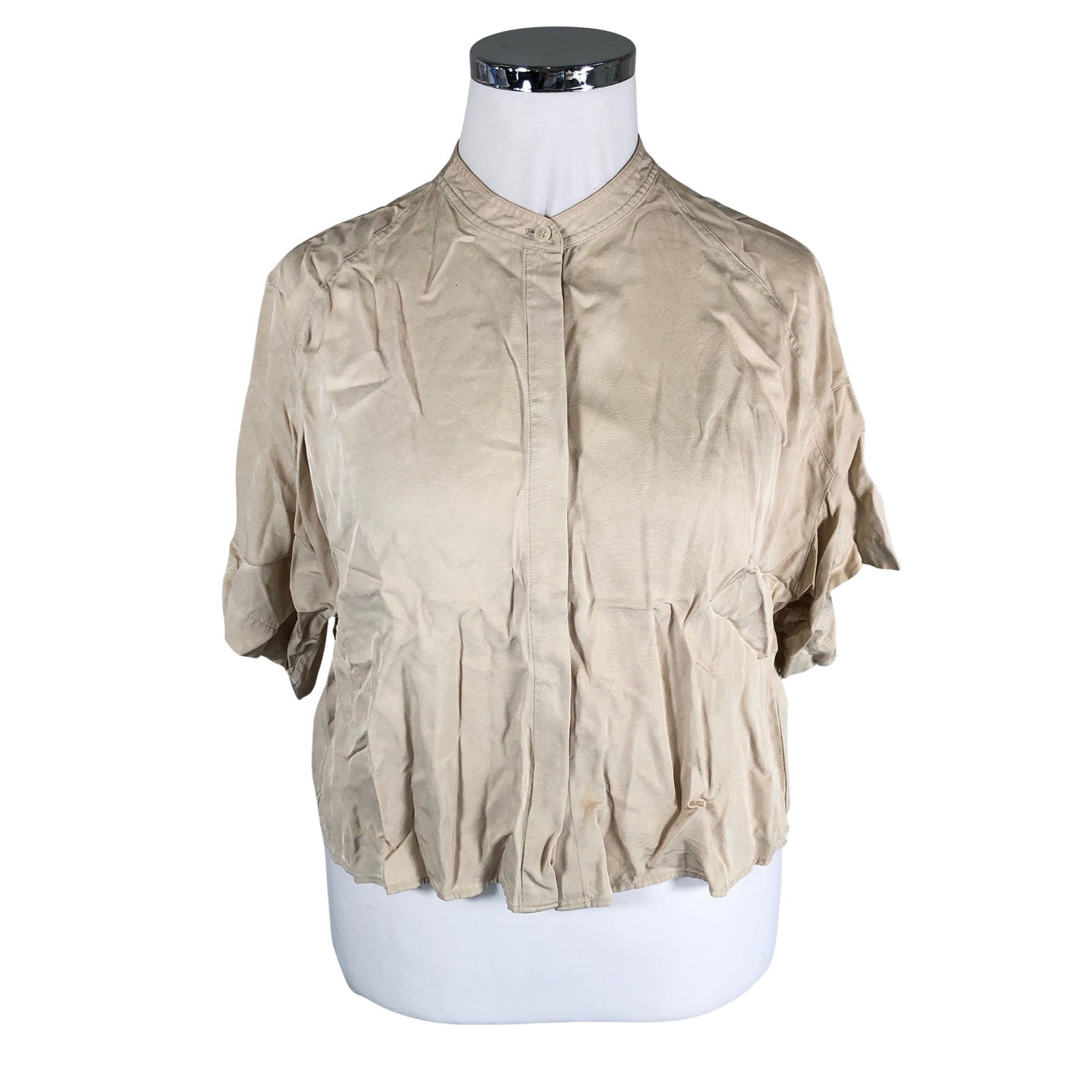 Unisex Filippa K. - Lühikeste käistega pluus, suurus 42 - Beige (1)