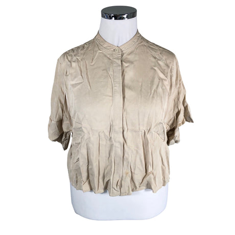 Unisex Filippa K. - Lühikeste käistega pluus, suurus 42 - Beige ()
