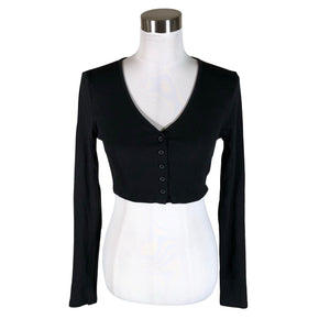 Unisex Weekday - Trikotaažist pluus, suurus 38 - Must (1)