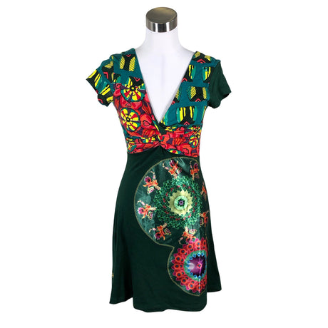 Unisex Desigual - Trikotaažist kleit, suurus 36 - Roheline ()