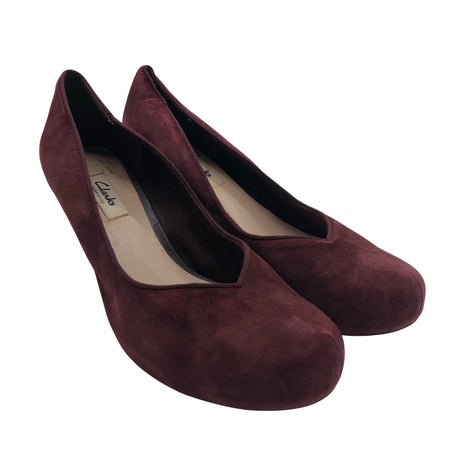 Unisex Clarks - Kontsakingad, suurus 39 - Veinipunane (2)