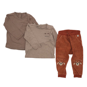 Unisex Lindex - Trikotaažist pluus, suurus 74 - 80 - Beige (1)