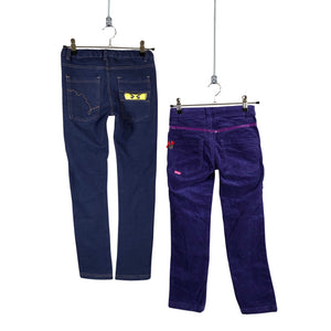 Unisex Cakewalk - Sametpüksid, suurus 122 - 128 - Lilla (2)