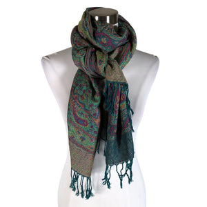 Unisex Pashmina - Õhuke sall, suurus Midi - Roheline (1)