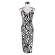 Unisex Edited - Trikotaažist kleit, suurus 38 - Valge ()