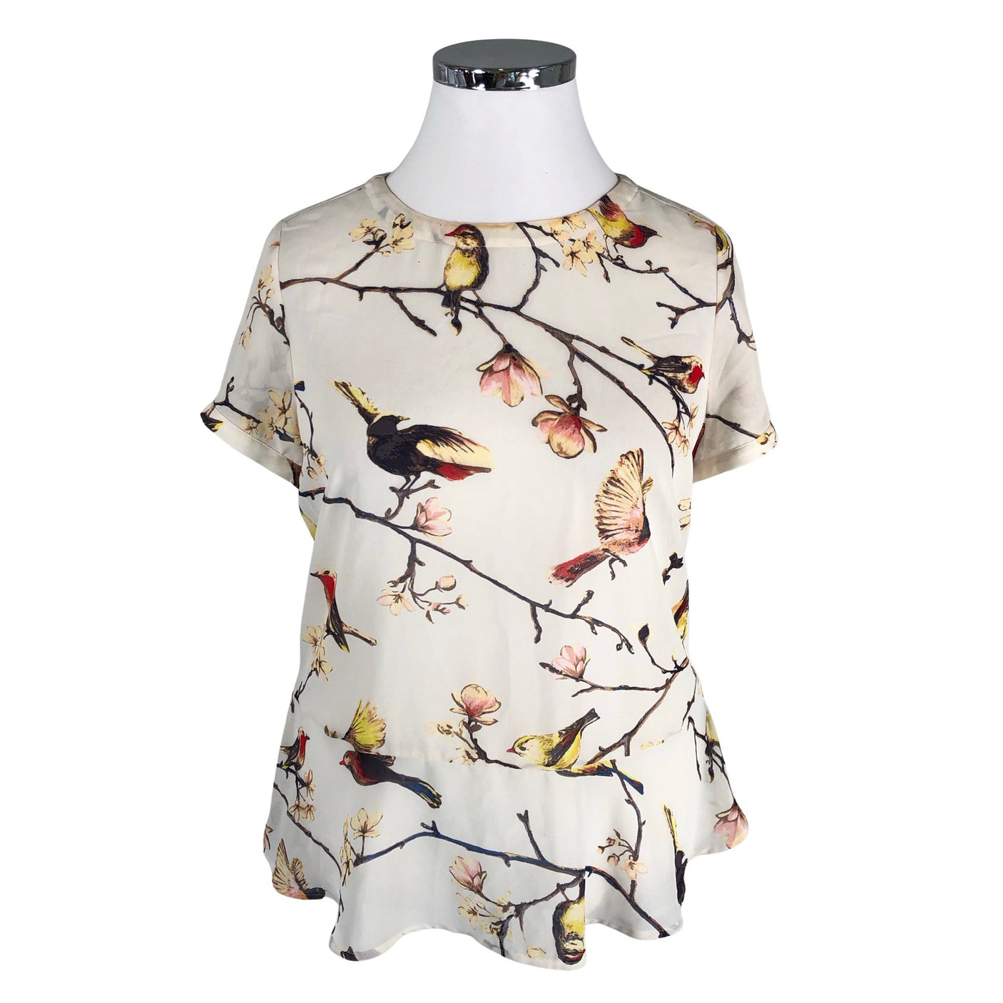 Unisex Mexx - Lühikeste käistega pluus, suurus 44 - Beige (1)