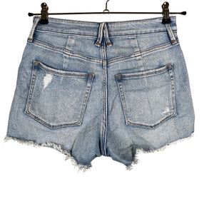 Unisex Good American - Teksast lühikesed püksid, suurus W28 - Sinine (2)