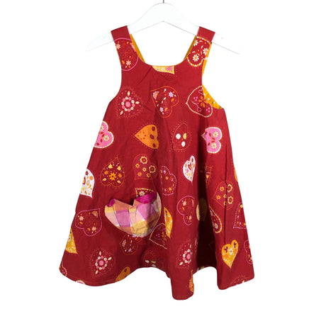 Unisex Poikue - Mitteveniv kleit, suurus 104 - 110 - Punane ()