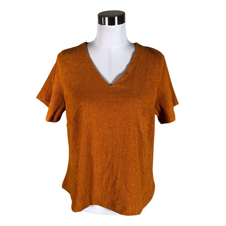 Unisex NOSH - Lühikeste käistega pluus, suurus 40 - Oranž ()