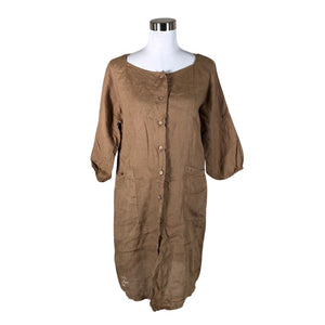 Unisex Bohemiana - Mitteveniv tuunika, suurus 36 - Pruun (1)