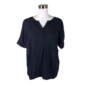 Unisex Cecil - Lühikeste käistega pluus, suurus 38 - Sinine (1)