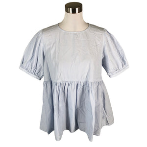 Unisex Lexington - Lühikeste käistega pluus, suurus 40 - Helesinine (1)