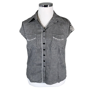 Unisex Voglia - Lühikeste käistega pluus, suurus 42 - Must (1)