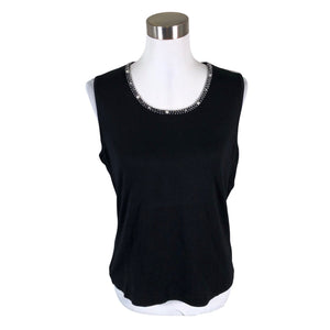Unisex Gerry Weber - Trikotaažist topp, suurus 40 - Must (1)
