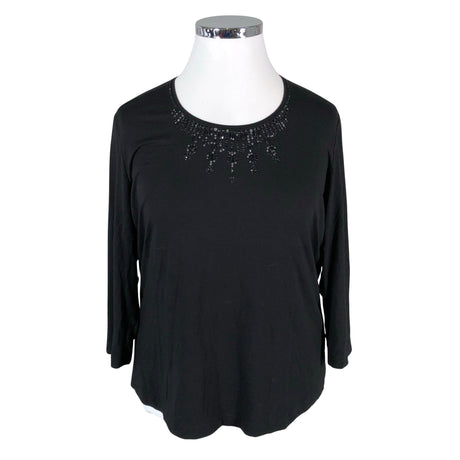 Unisex Gerry Weber - Trikotaažist pluus, suurus 44 - Must ()