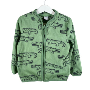 Unisex Lindex - Fliisjakk, suurus 104 - 110 - Roheline (1)