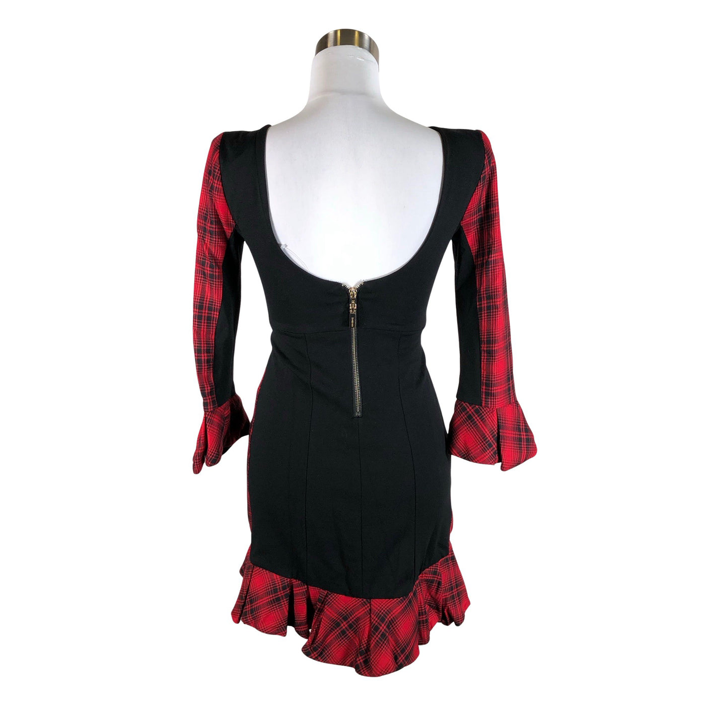 Unisex Mangano - Trikotaažist kleit, suurus 34 - Punane (3)