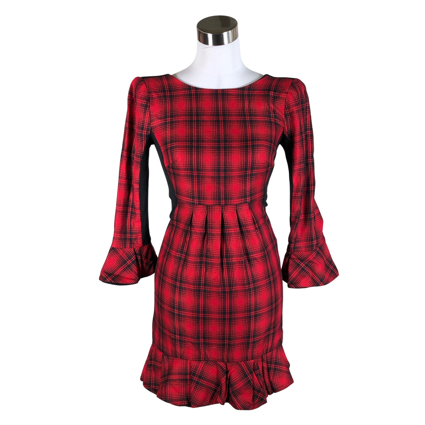 Unisex Mangano - Trikotaažist kleit, suurus 34 - Punane (1)