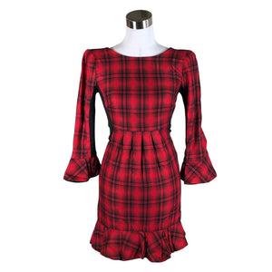 Unisex Mangano - Trikotaažist kleit, suurus 34 - Punane (1)